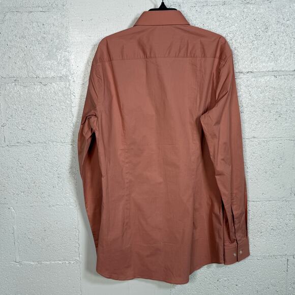 Hugo Boss Men's Kenno Slim Solid Dress Shirt Light Pastel 15 32/33 $118 - Picture 8 of 10